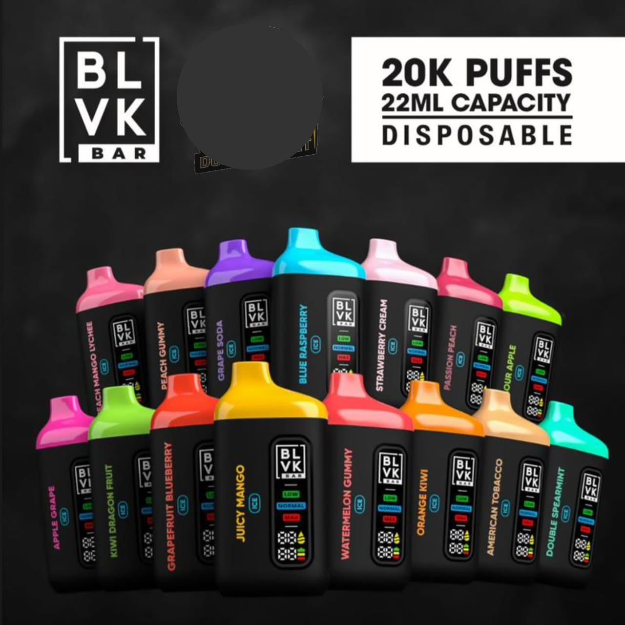 BLVK Bar Disposable 20000 Puffs Vape in Dubai